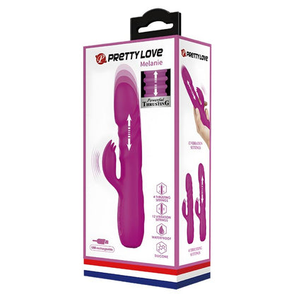 PRETTY LOVE - MELANIE PURPLE RECHARGEABLE RABBIT VIBRATOR - My naughty haven #