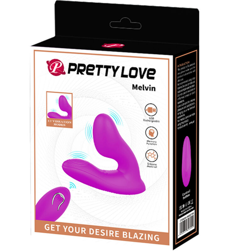 PRETTY LOVE - MELVIN CLITORIS MASSAGER WITH REMOTE CONTROL - My naughty haven #