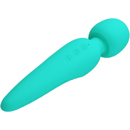 PRETTY LOVE - MEREDITH MASSAGER 12 VIBRATION MODES AQUA GREEN - My naughty haven #