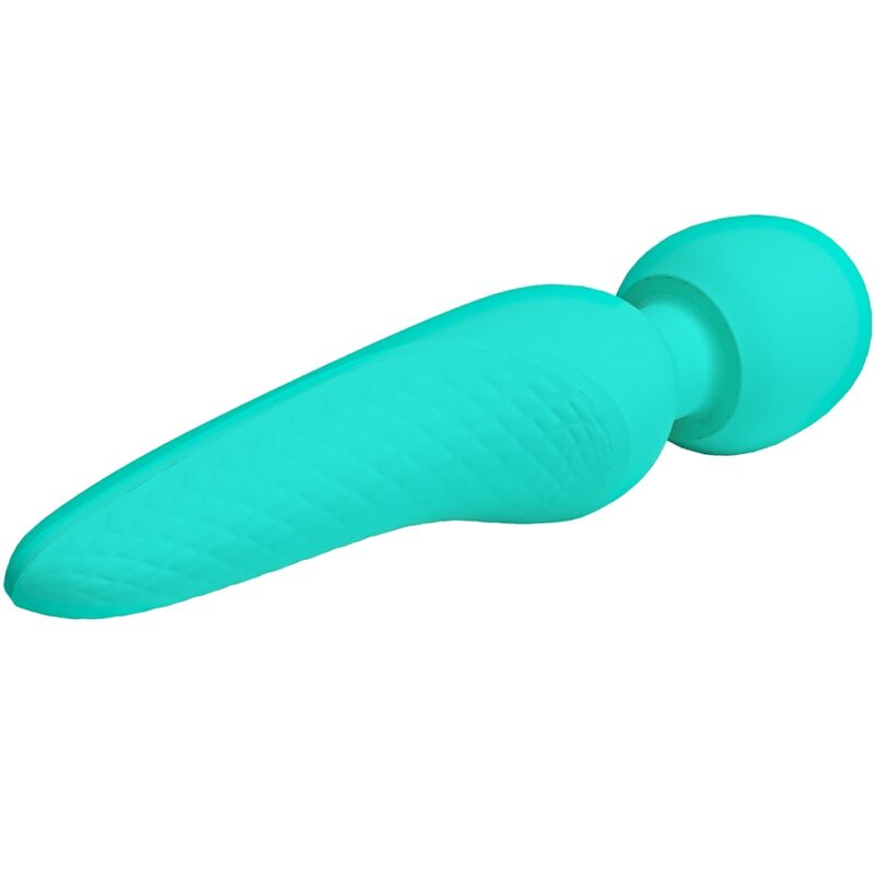 PRETTY LOVE - MEREDITH MASSAGER 12 VIBRATION MODES AQUA GREEN - My naughty haven #