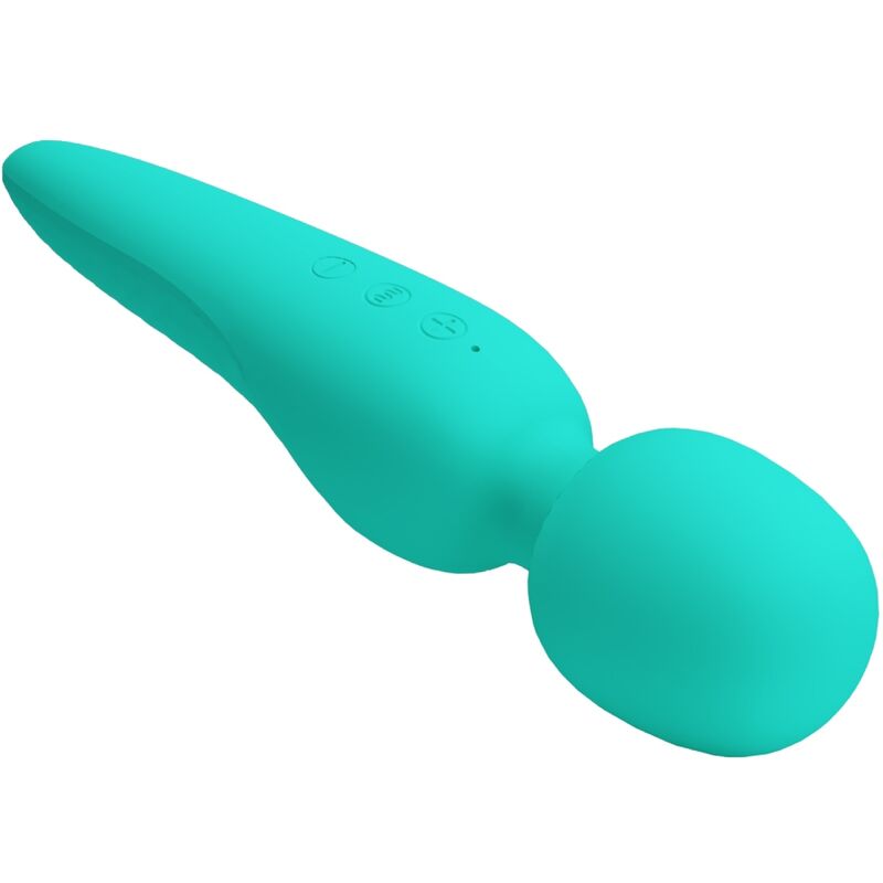 PRETTY LOVE - MEREDITH MASSAGER 12 VIBRATION MODES AQUA GREEN - My naughty haven #
