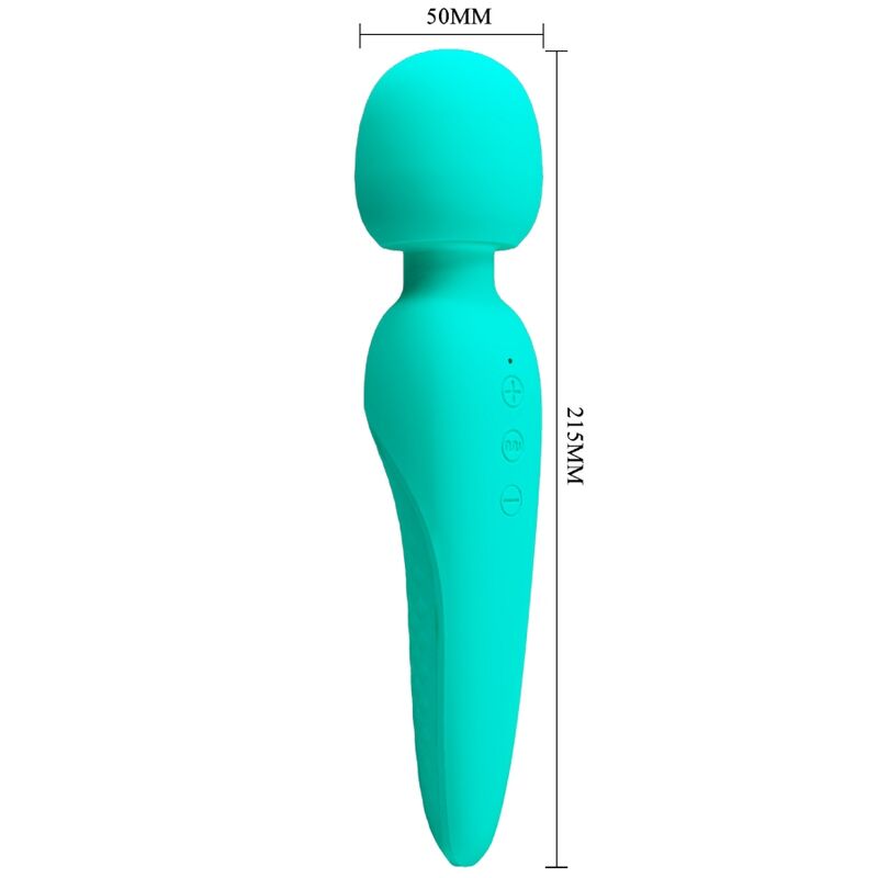 PRETTY LOVE - MEREDITH MASSAGER 12 VIBRATION MODES AQUA GREEN - My naughty haven #