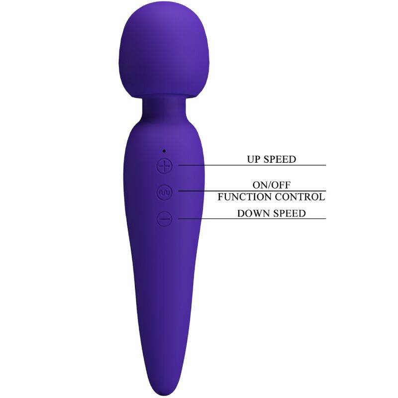 PRETTY LOVE - MEREDITH MASSAGER 12 VIBRATION MODES PURPLE - My naughty haven #