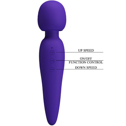 PRETTY LOVE - MEREDITH MASSAGER 12 VIBRATION MODES PURPLE - My naughty haven #