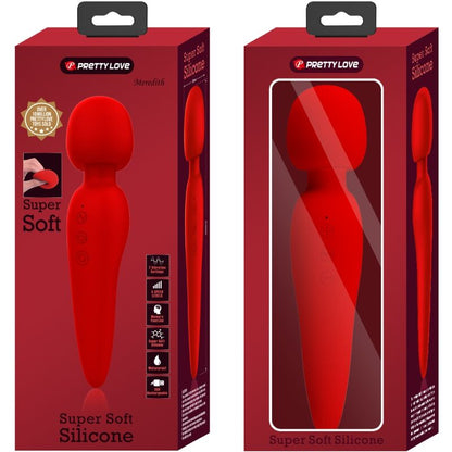 PRETTY LOVE - MEREDITH MASSAGER 12 VIBRATION MODES RED - My naughty haven #