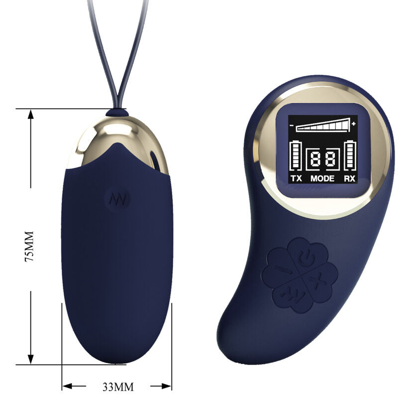 PRETTY LOVE - MINA VIBRATING EGG REMOTE CONTROL BLUE - My naughty haven #