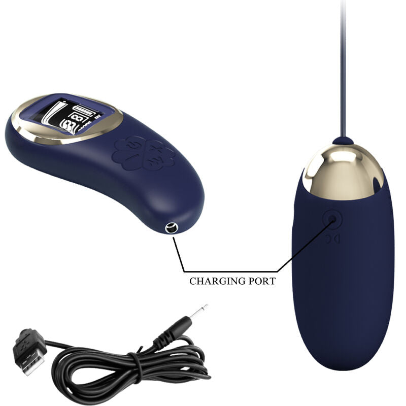 PRETTY LOVE - MINA VIBRATING EGG REMOTE CONTROL BLUE - My naughty haven #