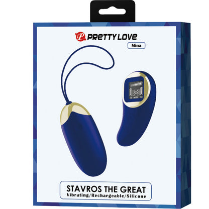PRETTY LOVE - MINA VIBRATING EGG REMOTE CONTROL BLUE - My naughty haven #