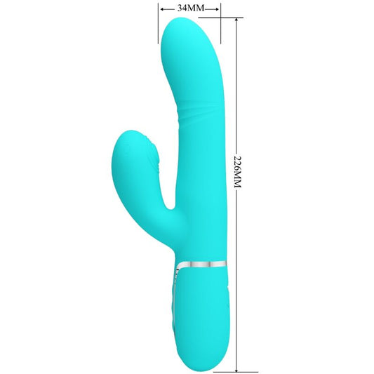 PRETTY LOVE - MULTIFUNCTION G-SPOT VIBRATOR AQUA GREEN - My naughty haven #