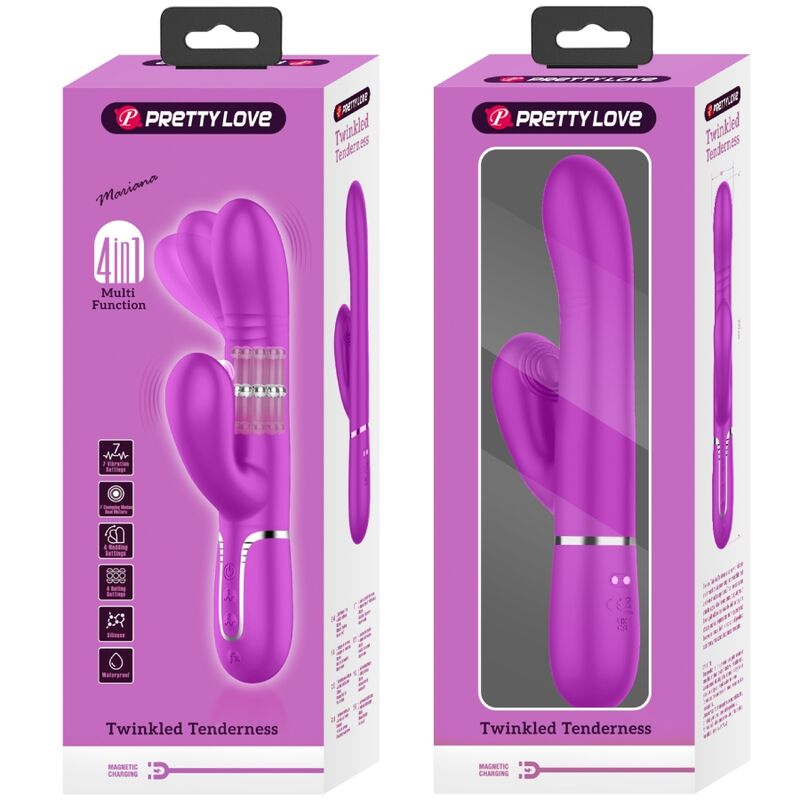PRETTY LOVE - MULTIFUNCTION G-SPOT VIBRATOR FUCHSIA - My naughty haven #