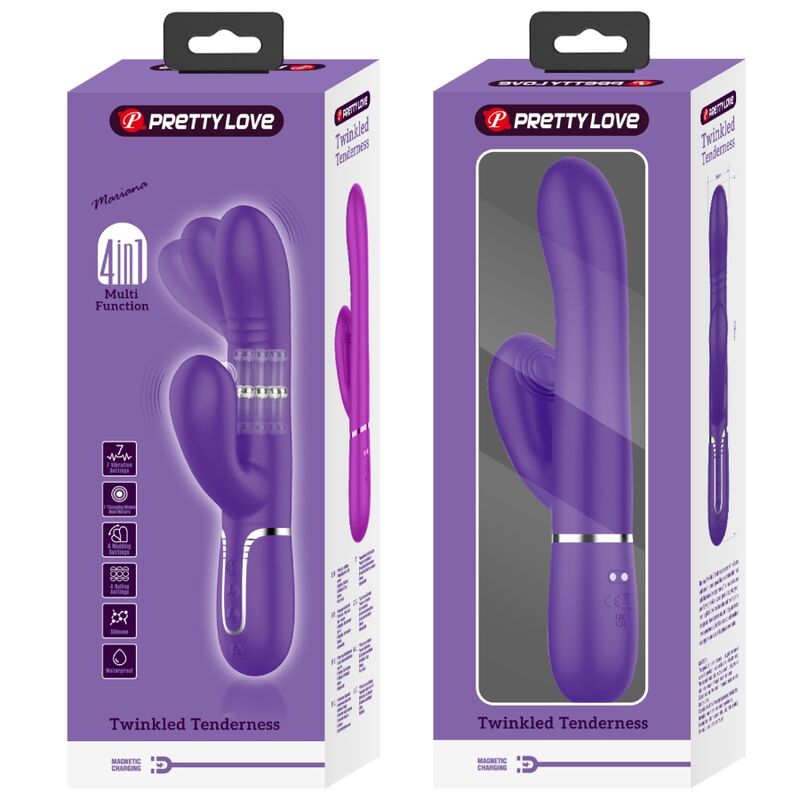 PRETTY LOVE - MULTIFUNCTION G-SPOT VIBRATOR PURPLE - My naughty haven #