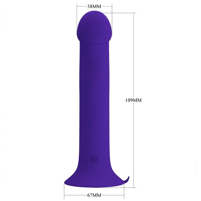 PRETTY LOVE - MURRAY YOUTH VIBRATING DILDO & RECHARGEABLE VIOLET - My naughty haven #