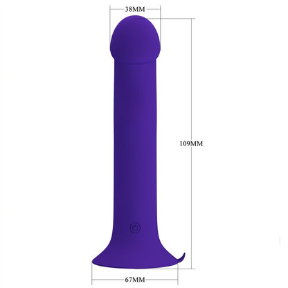 PRETTY LOVE - MURRAY YOUTH VIBRATING DILDO & RECHARGEABLE VIOLET - My naughty haven #