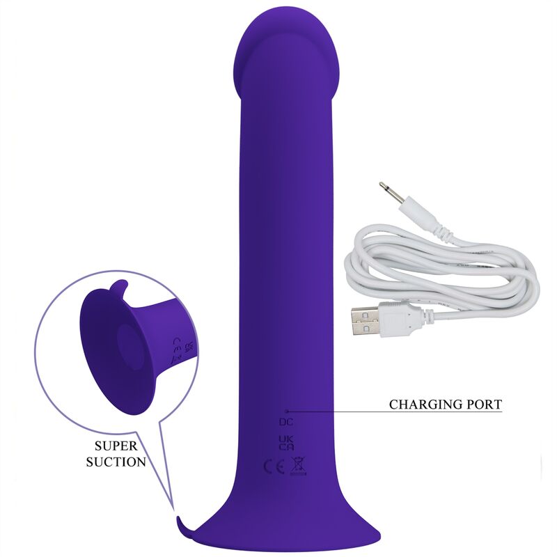 PRETTY LOVE - MURRAY YOUTH VIBRATING DILDO & RECHARGEABLE VIOLET - My naughty haven #