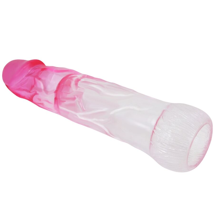 PRETTY LOVE - NERON REALISTIC 6 CM ENLARGEMENT SHEATH FOR  PENIS PINK - My naughty haven #