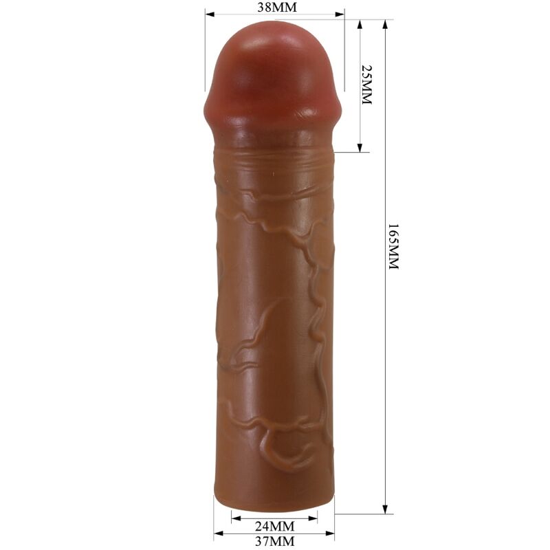 PRETTY LOVE - NILE PENIS SLEEVE WITH 2.5 CM EXTENSION MULATTO - My naughty haven #