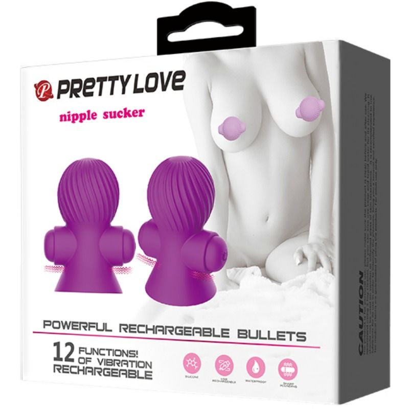 PRETTY LOVE - NIPPLE STIMULATORS 12M LILAC VIBRATION - My naughty haven #