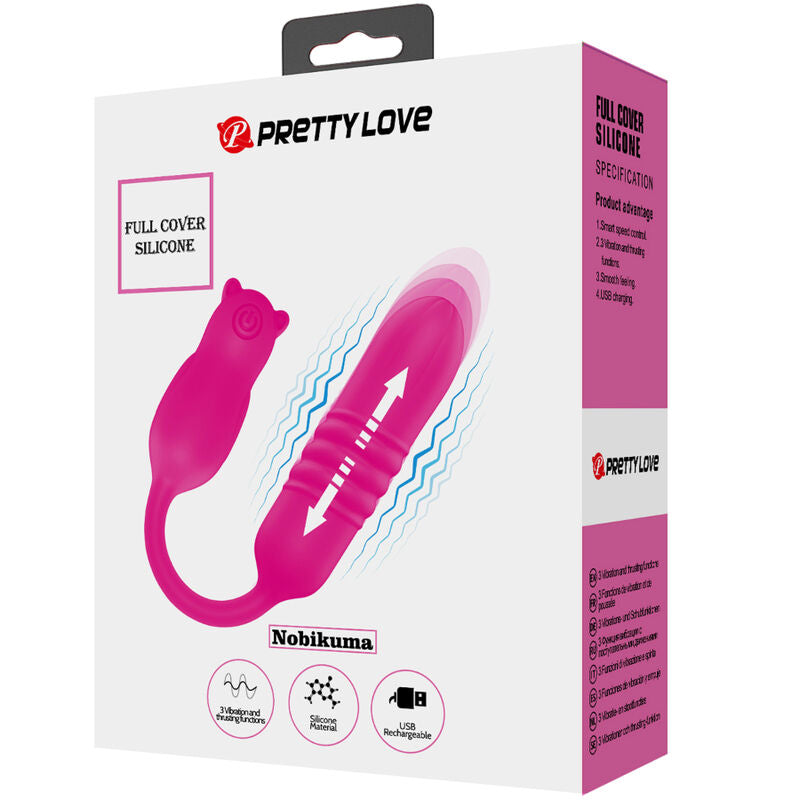 PRETTY LOVE - NOBIKUMA PINK SILICONE VIBRATING BULLET - My naughty haven #
