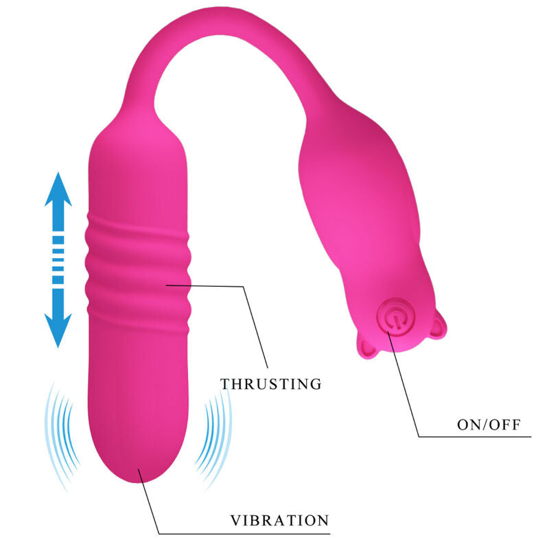 PRETTY LOVE - NOBIKUMA PINK SILICONE VIBRATING BULLET - My naughty haven #
