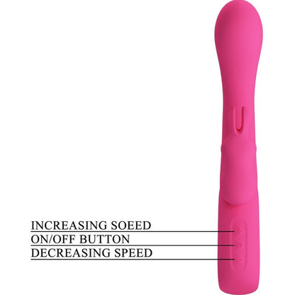 PRETTY LOVE - NOVAK RABBIT VIBRATOR 12 VIBRATIONS PINK - My naughty haven #