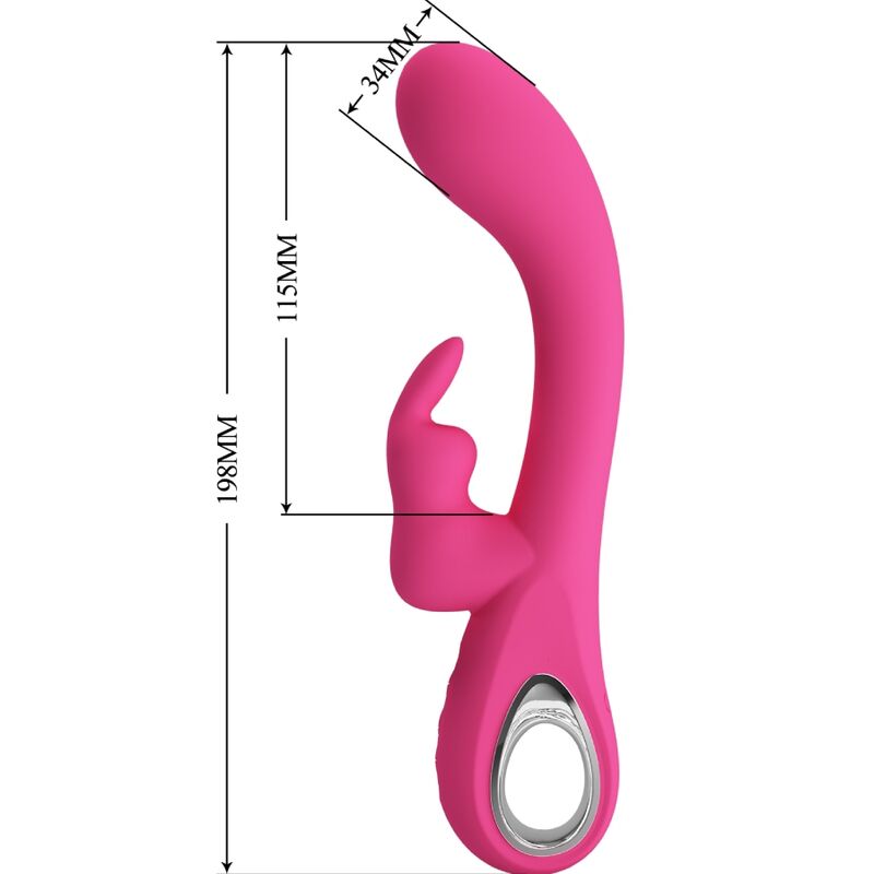 PRETTY LOVE - NOVAK RABBIT VIBRATOR 12 VIBRATIONS PINK - My naughty haven #