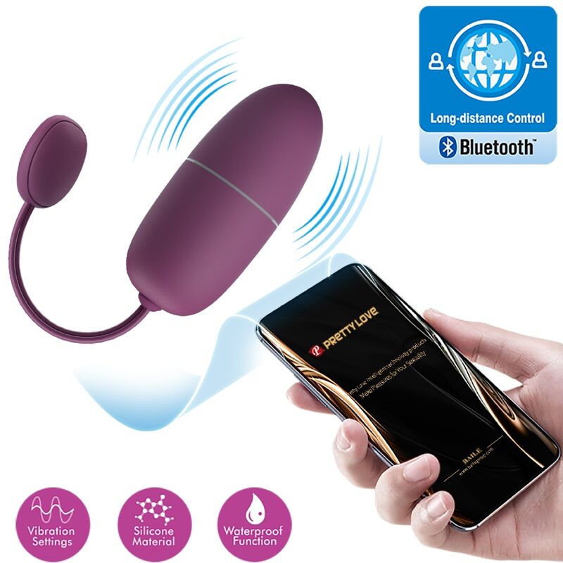 PRETTY LOVE - NYMPH VIBRATING EGG APP CONTROLLED LILA - My naughty haven #