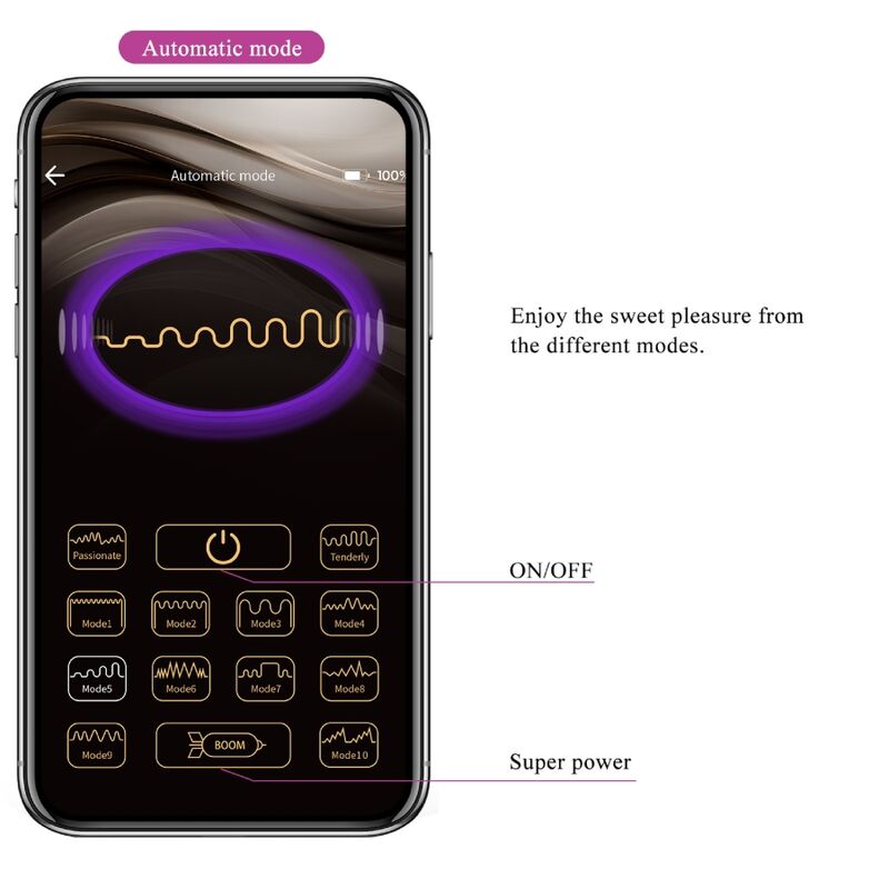 PRETTY LOVE - NYMPH VIBRATING EGG APP CONTROLLED LILA - My naughty haven #