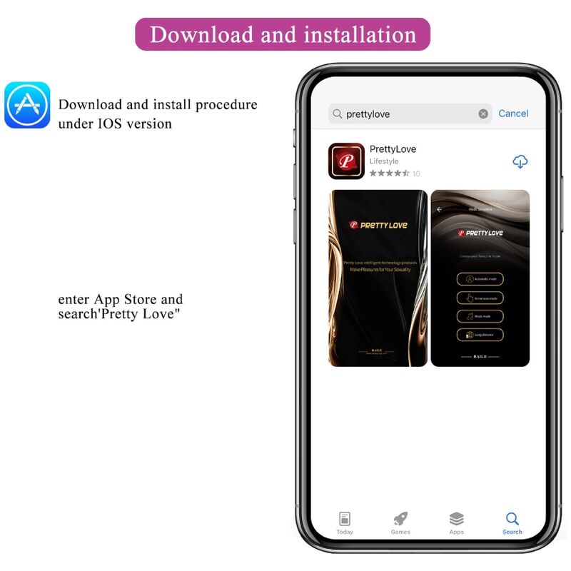 PRETTY LOVE - ВИБРАЦИОННО ЯЙЦЕ NYMPH, УПРАВЛЯВАНО ЧРЕЗ ПРИЛОЖЕНИЕ, ЛИЛАВО