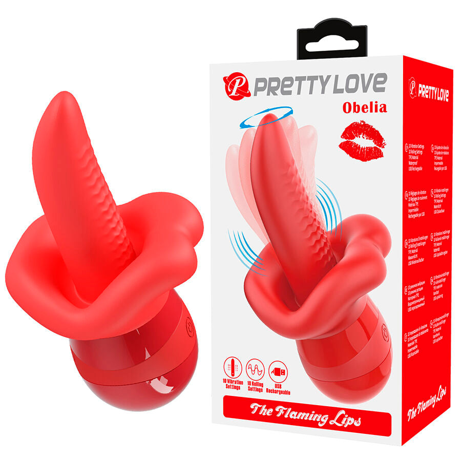 PRETTY LOVE - OBELIA MASTURBATOR TONGUE VIBRATOR WITH ORBITAL MOTION - My naughty haven #