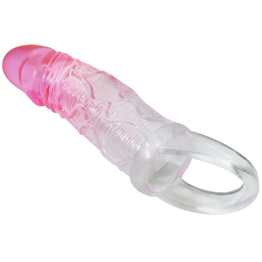 PRETTY LOVE - ODES REALISTIC 2 CM ENLARGEMENT SHEATH FOR PENIS PINK - My naughty haven #