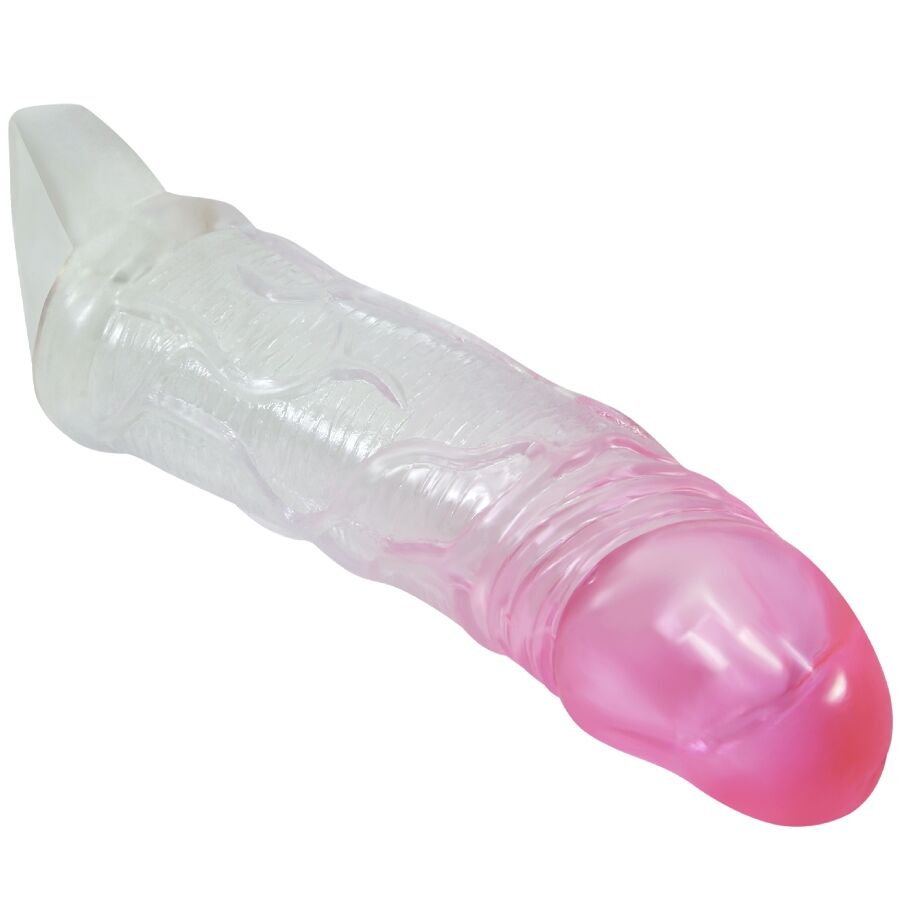 PRETTY LOVE - ODES REALISTIC 2 CM ENLARGEMENT SHEATH FOR PENIS PINK - My naughty haven #