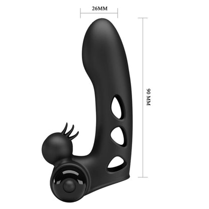 PRETTY LOVE - ORLANDO BLACK VIBRATOR FINGER COVER - My naughty haven #