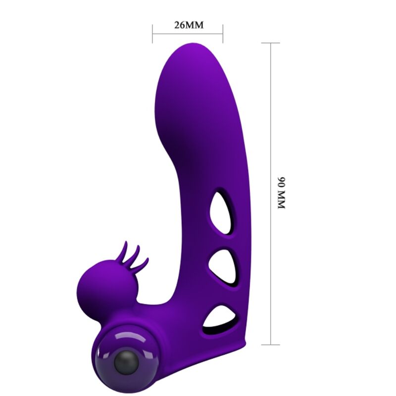 PRETTY LOVE - ORLANDO PURPLE VIBRATOR FINGER COVER - My naughty haven #