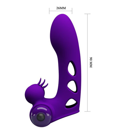 PRETTY LOVE - ORLANDO PURPLE VIBRATOR FINGER COVER - My naughty haven #