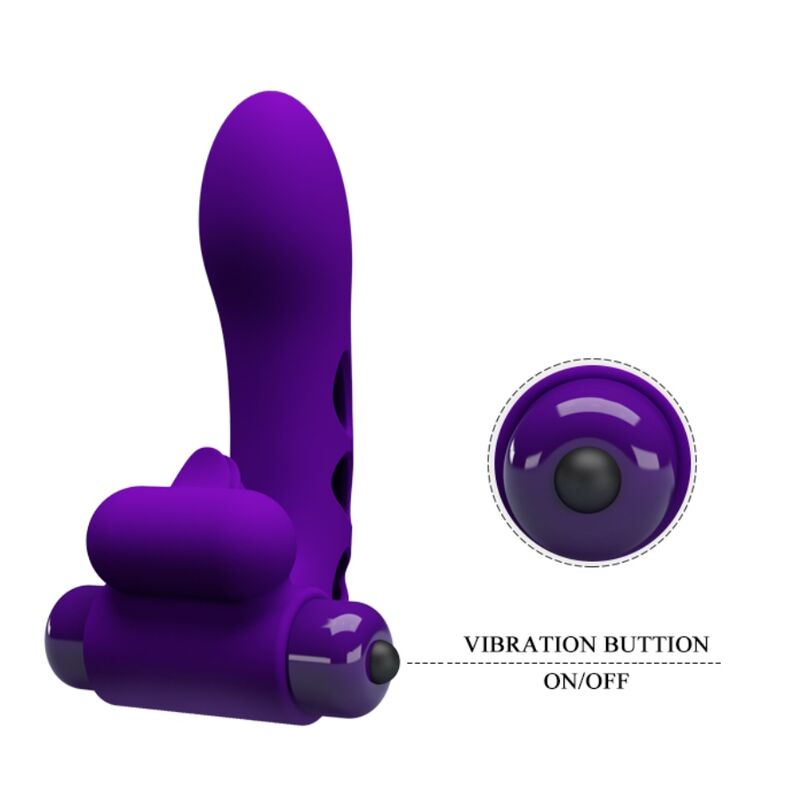 PRETTY LOVE - ORLANDO PURPLE VIBRATOR FINGER COVER - My naughty haven #