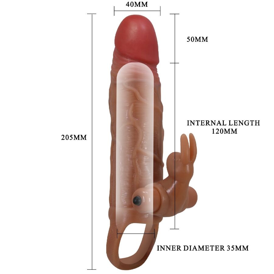 PRETTY LOVE - OSMAR PENIS SLEEVE + VIBRATING CLITORIS STIMULATOR - My naughty haven #