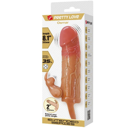 PRETTY LOVE - OSMAR PENIS SLEEVE + VIBRATING CLITORIS STIMULATOR - My naughty haven #