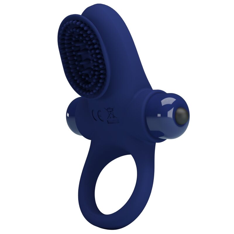 PRETTY LOVE - PALLE RING WITH VIBRATION BLUE - My naughty haven #