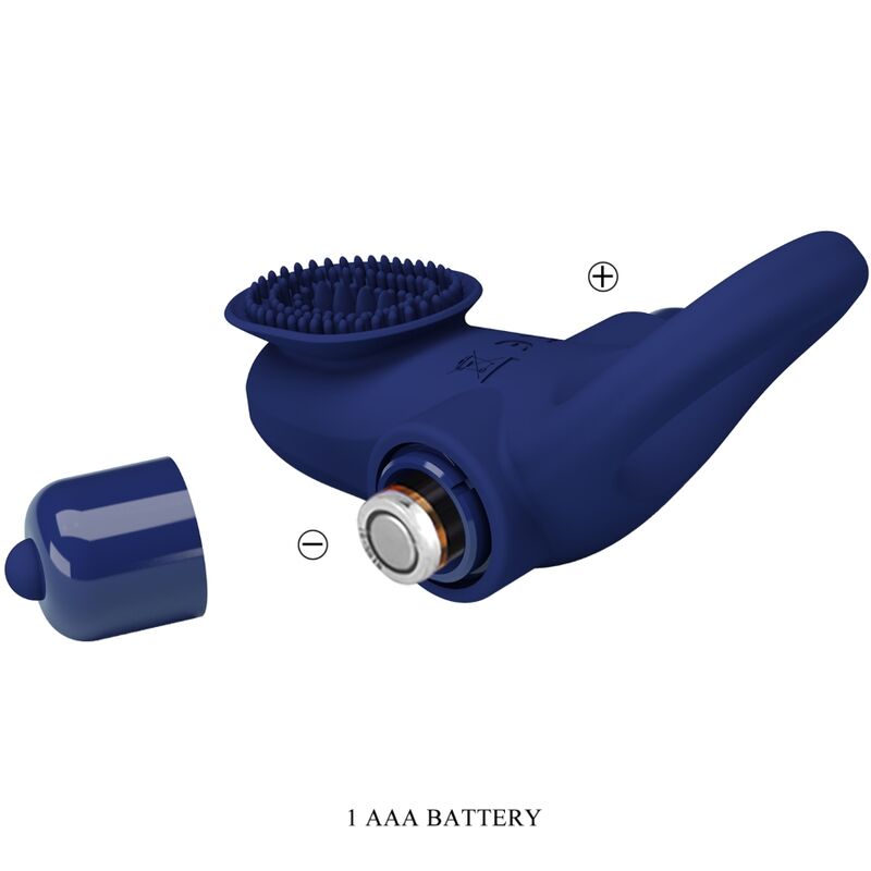 PRETTY LOVE - PALLE RING WITH VIBRATION BLUE - My naughty haven #