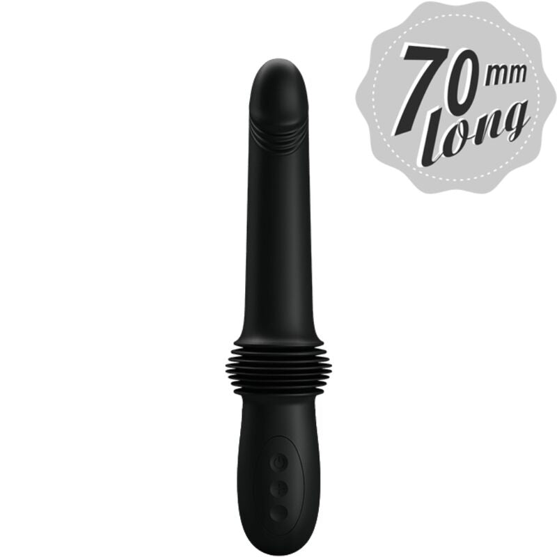 PRETTY LOVE - PAZUZU VIBRATOR 3 THRUST MODES BLACK - My naughty haven #