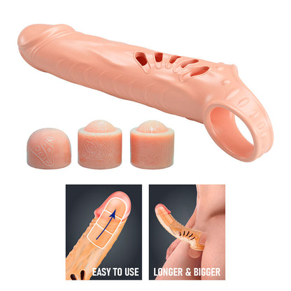 PRETTY LOVE - PENIS SLEEVE WITH EXTENDERS - My naughty haven #