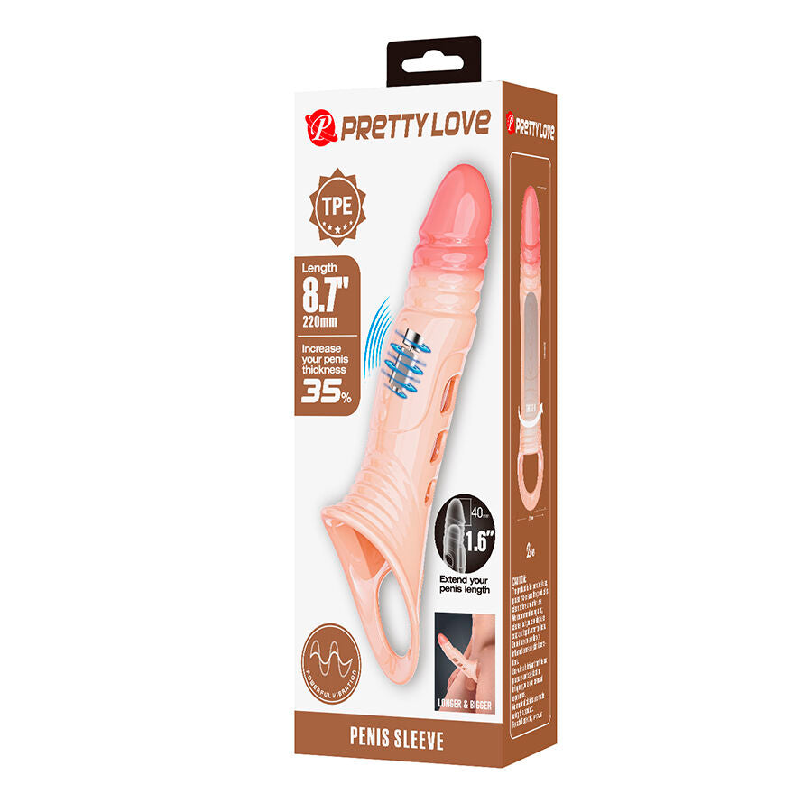 PRETTY LOVE - PENIS SLEEVE WITH INTEGRATED VIBRATION - My naughty haven #
