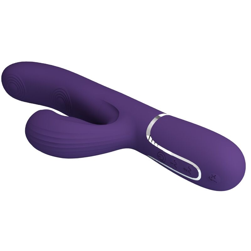 PRETTY LOVE - PERLITA G-SPOT VIBRATOR 3 IN 1 MULTIFUNCTION PURPLE - My naughty haven #