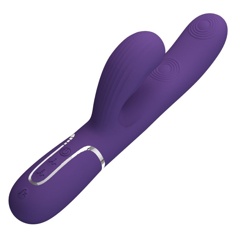 PRETTY LOVE - PERLITA G-SPOT VIBRATOR 3 IN 1 MULTIFUNCTION PURPLE - My naughty haven #