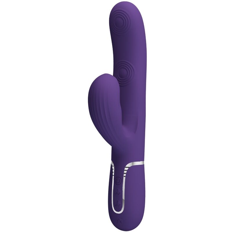 PRETTY LOVE - PERLITA G-SPOT VIBRATOR 3 IN 1 MULTIFUNCTION PURPLE - My naughty haven #