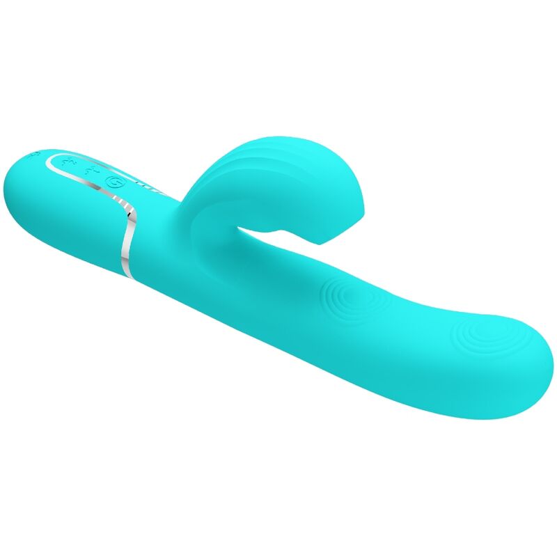 PRETTY LOVE - PERLITA MULTIFUNCTION 3 IN 1 G-SPOT VIBRATOR AQUA GREEN - My naughty haven #