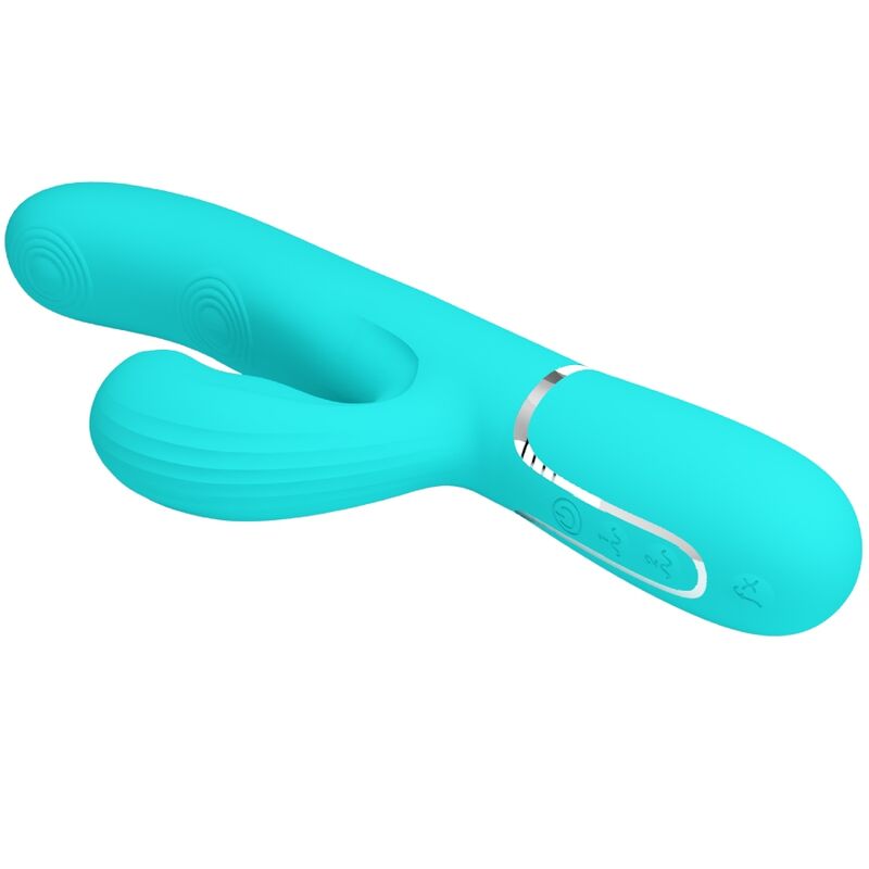 PRETTY LOVE - PERLITA MULTIFUNCTION 3 IN 1 G-SPOT VIBRATOR AQUA GREEN - My naughty haven #