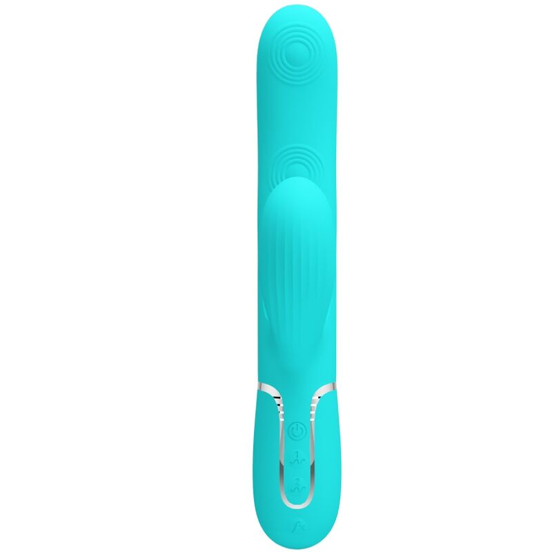 PRETTY LOVE - PERLITA MULTIFUNCTION 3 IN 1 G-SPOT VIBRATOR AQUA GREEN - My naughty haven #