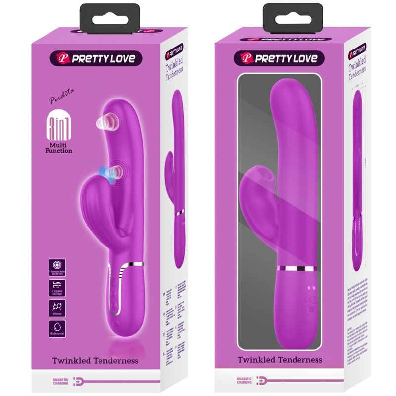 PRETTY LOVE - PERLITA MULTIFUNCTION 3 IN 1 G-SPOT VIBRATOR VIOLET - My naughty haven #