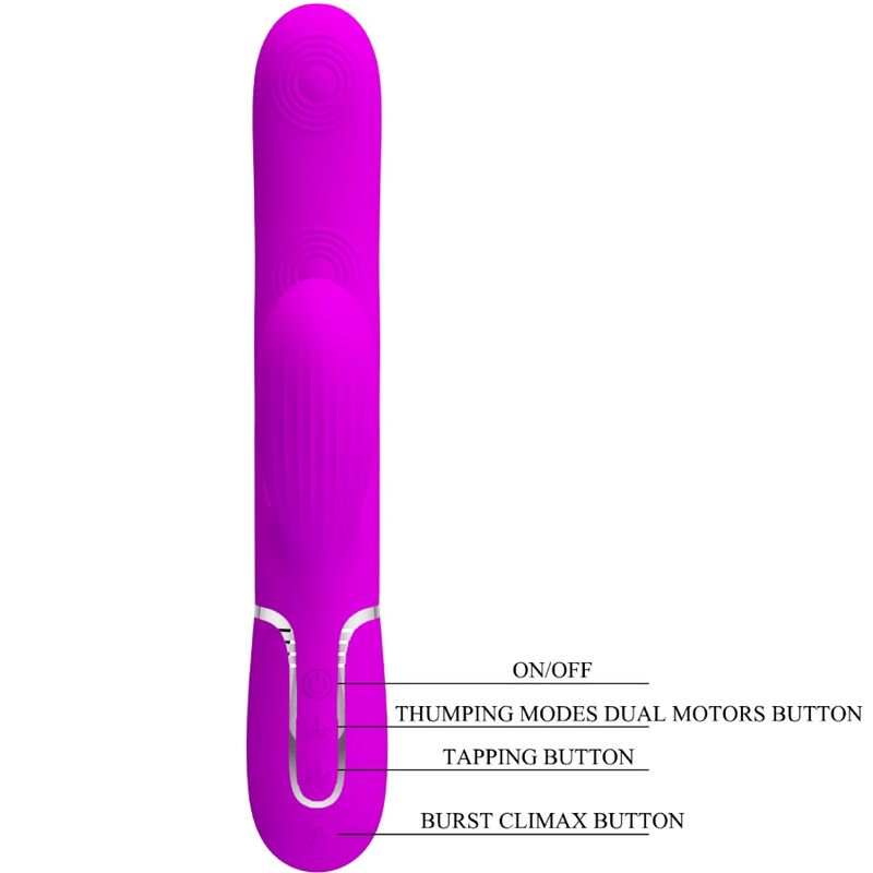 PRETTY LOVE - PERLITA MULTIFUNCTION 3 IN 1 G-SPOT VIBRATOR VIOLET - My naughty haven #